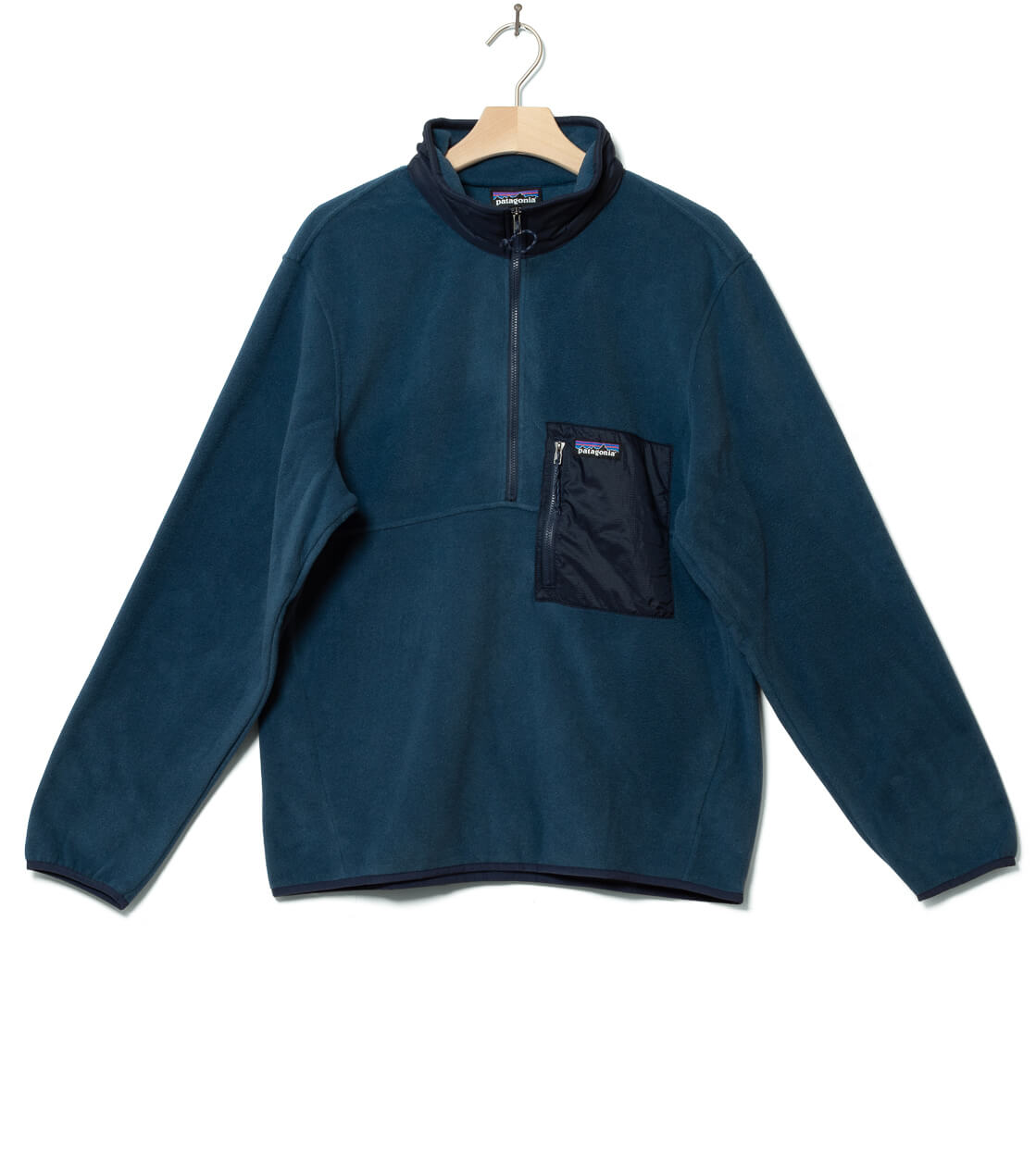 Patagonia Jacket Microdini 1/2 Zip P/O blue tidepool