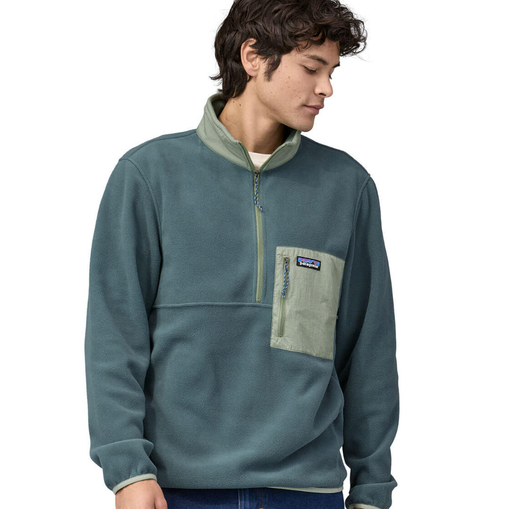 Patagonia Jacket Microdini 1/2 Zip P/O green noveau
