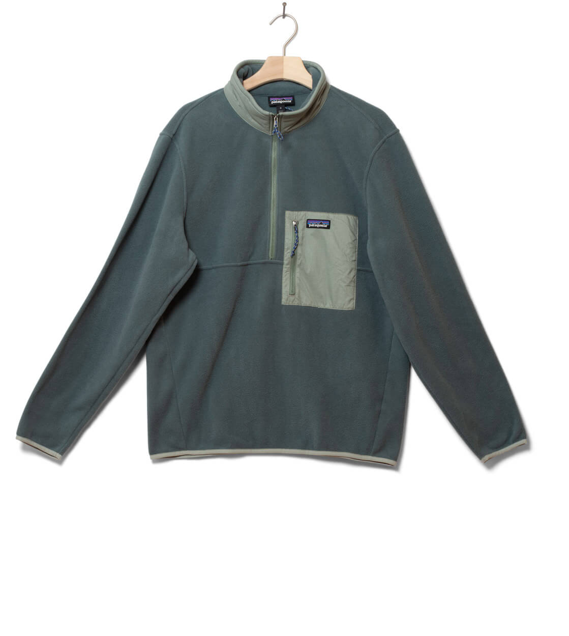 Patagonia Jacket Microdini 1/2 Zip P/O green noveau