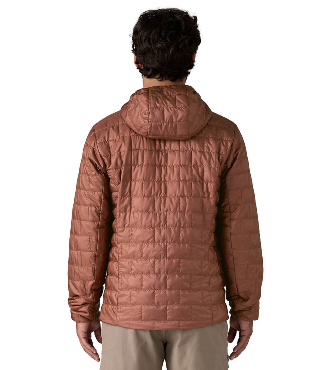 Patagonia Jacket Nano Puff Hooded brown dried vanilla