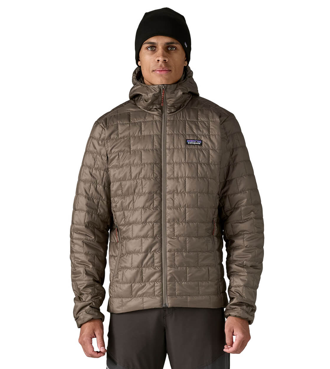 Patagonia Jacket Nano Puff Hooded brown marlow