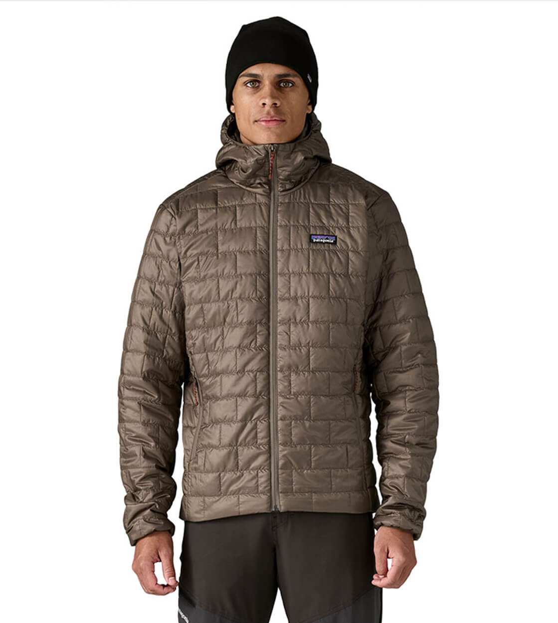 Patagonia Jacket Nano Puff Hooded brown marlow