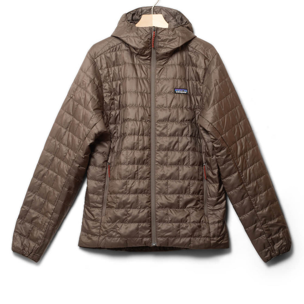 Patagonia Jacket Nano Puff Hooded brown marlow