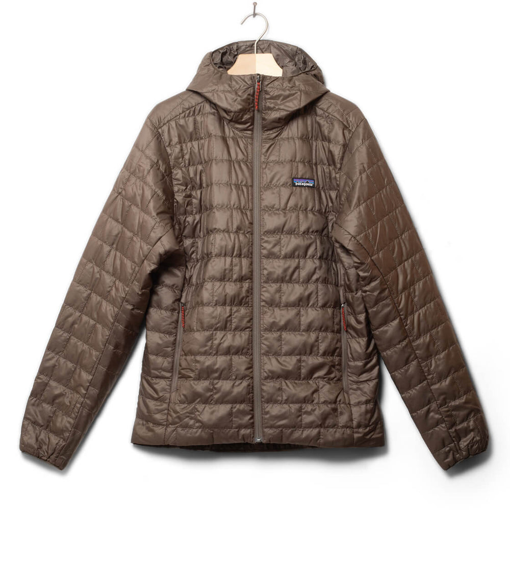 Patagonia Jacket Nano Puff Hooded brown marlow