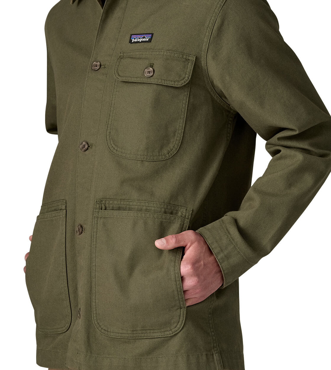 Patagonia Jacket Point Reyes Canvas green basin