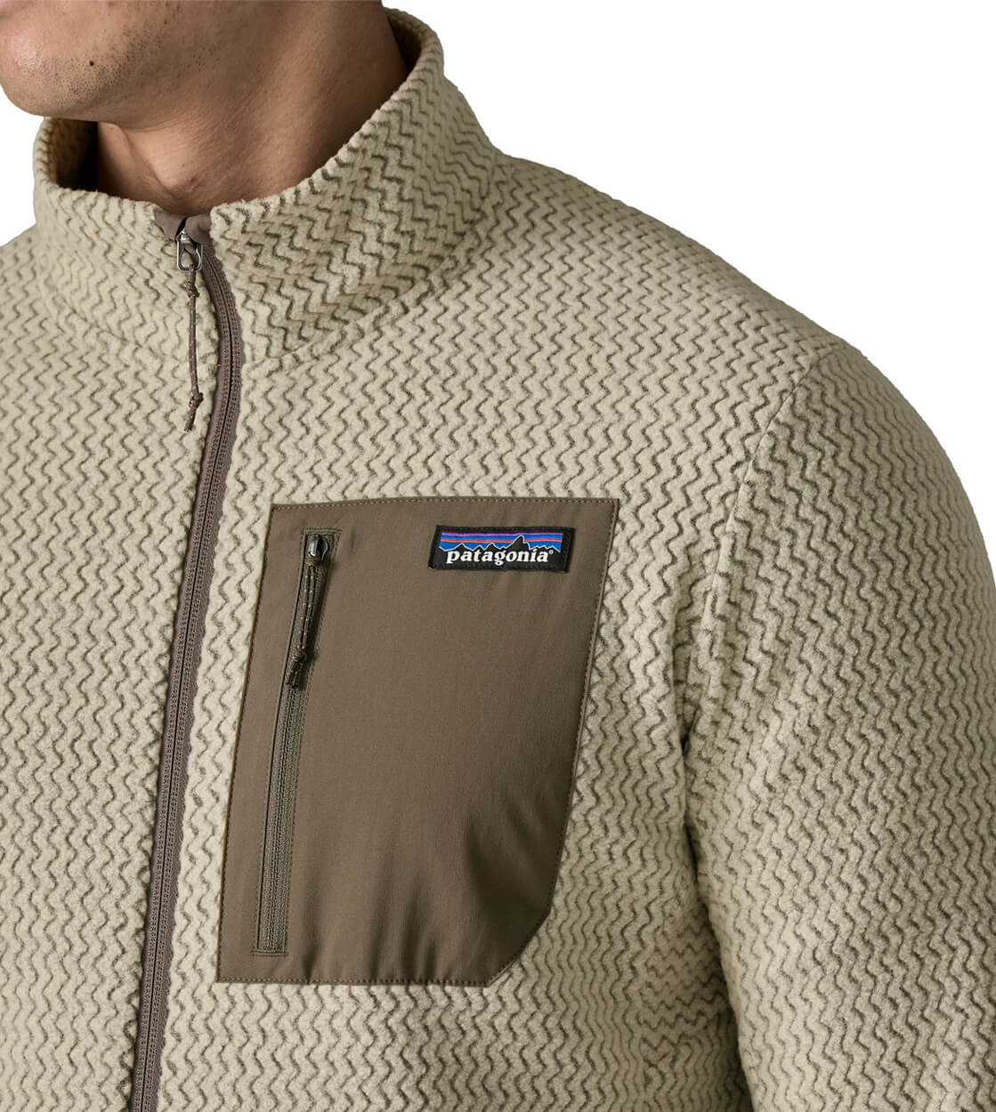 Patagonia Jacket R1 Air beige pelican