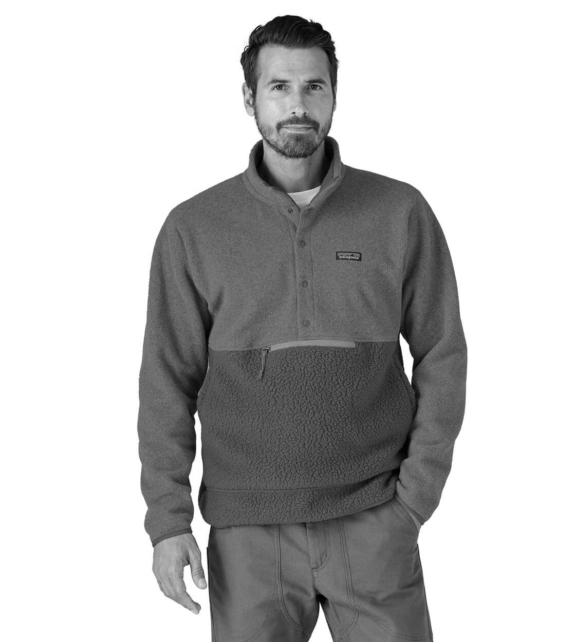 Patagonia Jacket Retro Pile 1/2 Snap P/O red burnished