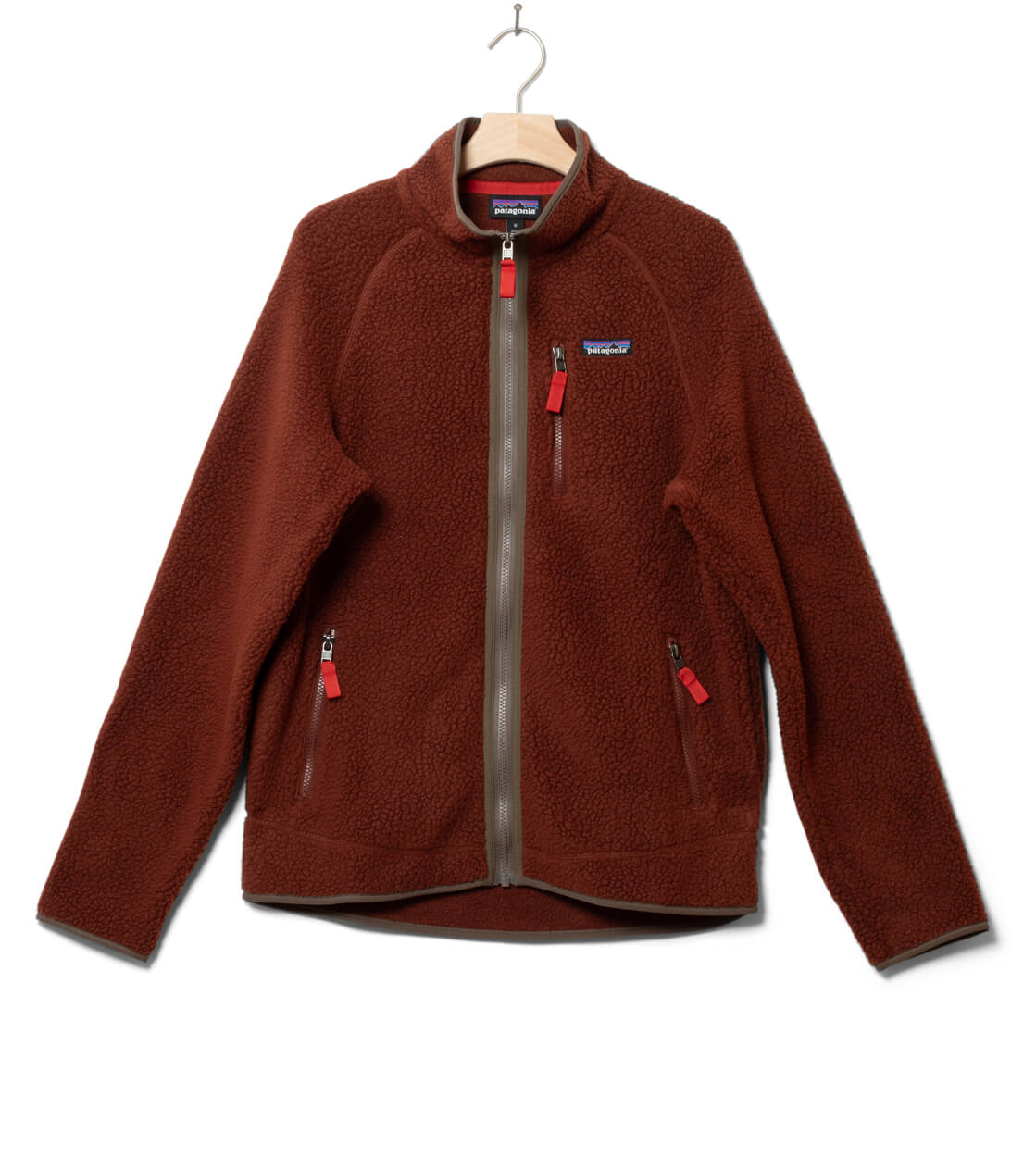 Patagonia Jacket Retro Pile red dried vanilla