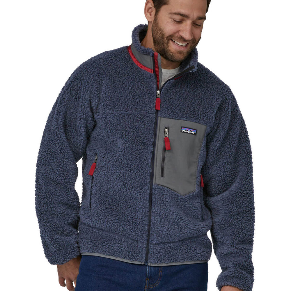 Patagonia Jacket Retro-X blue new navy/max red