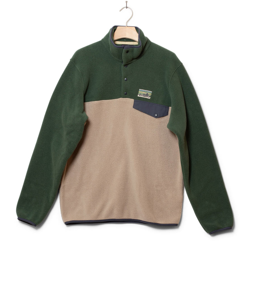 Patagonia Jacket Synchilla LW Snap-T P/O beige grey seabird