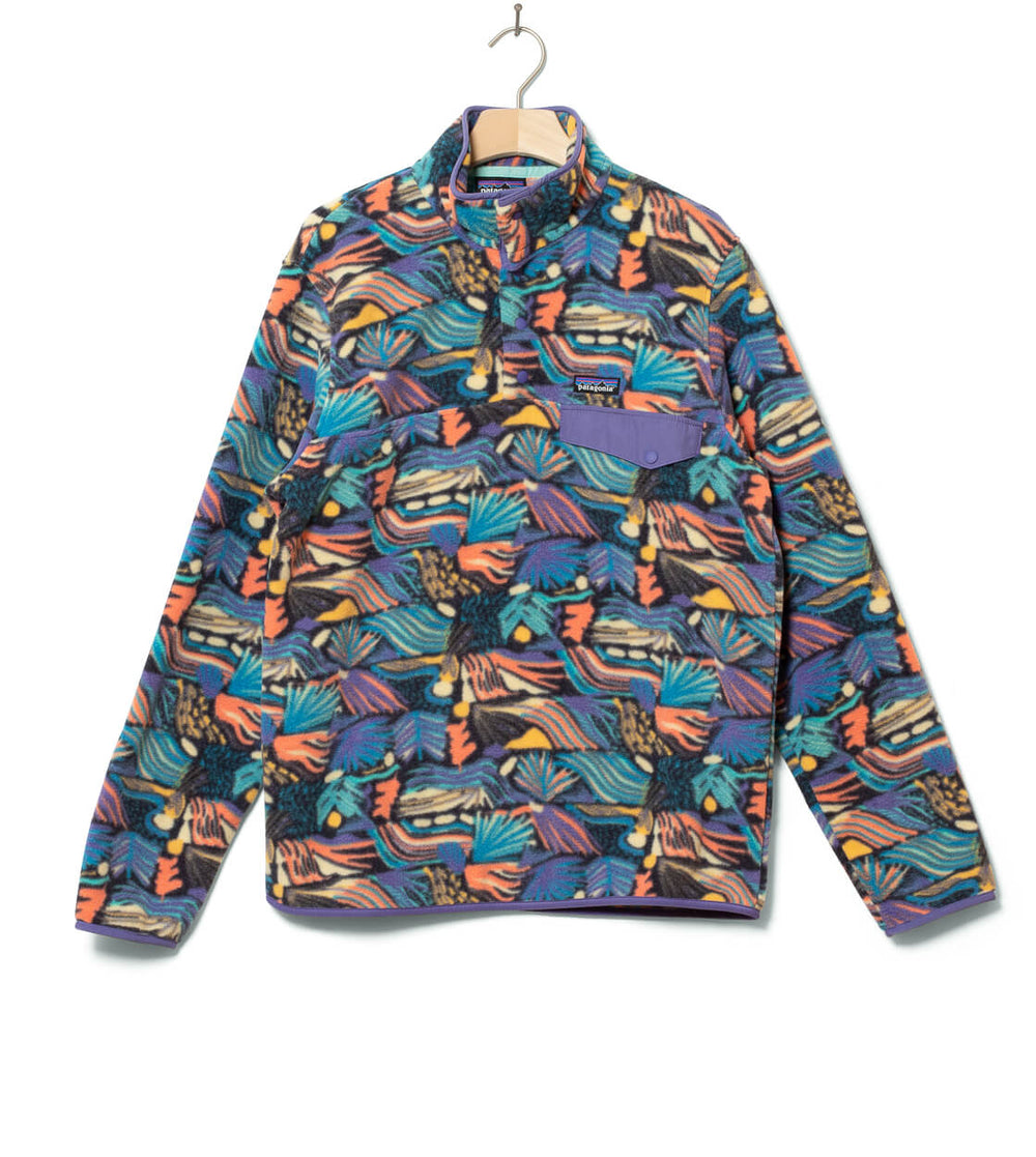 Patagonia Jacket Synchilla LW Snap-T P/O multi joy pitch blue