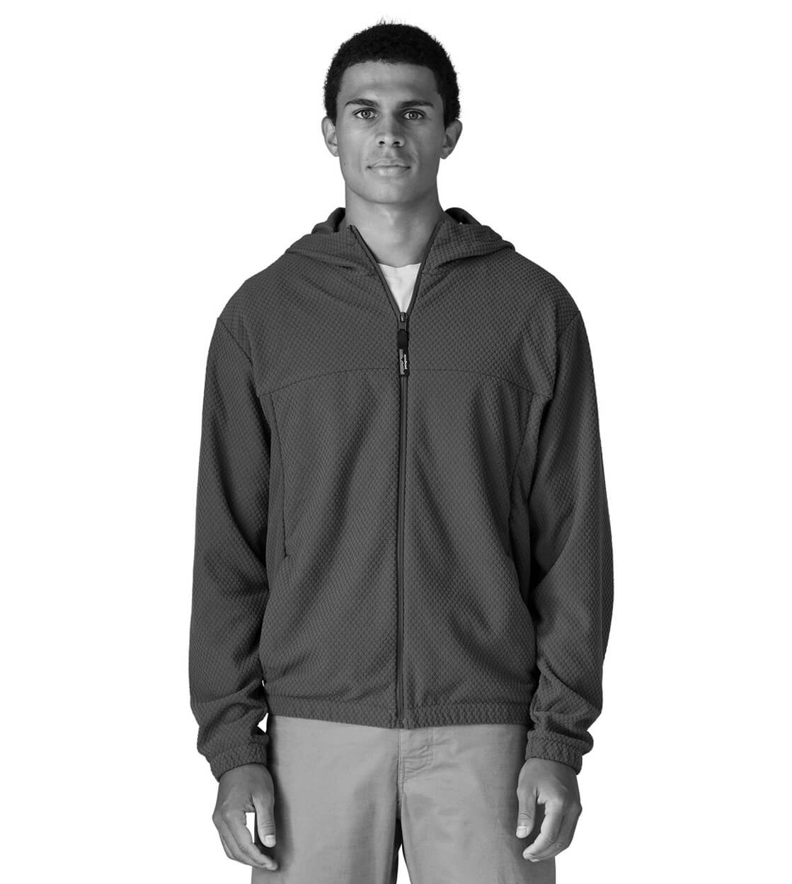 Patagonia Jacket Textured Fleece Hoody grey wheathered stone