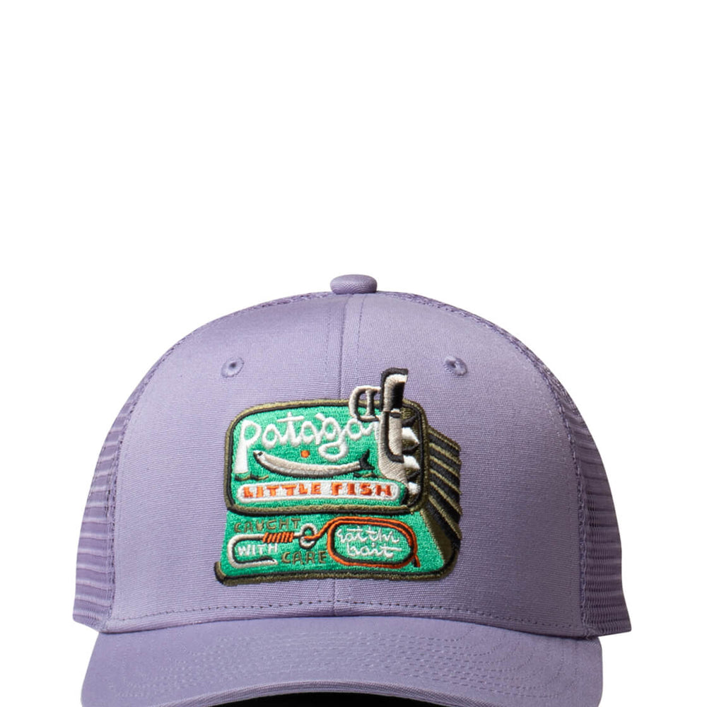 Patagonia K Trucker Cap Little Fish purple concrete