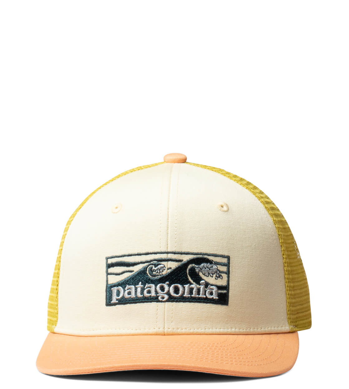 Patagonia K Trucker Cap Little Fish yellow buttercup