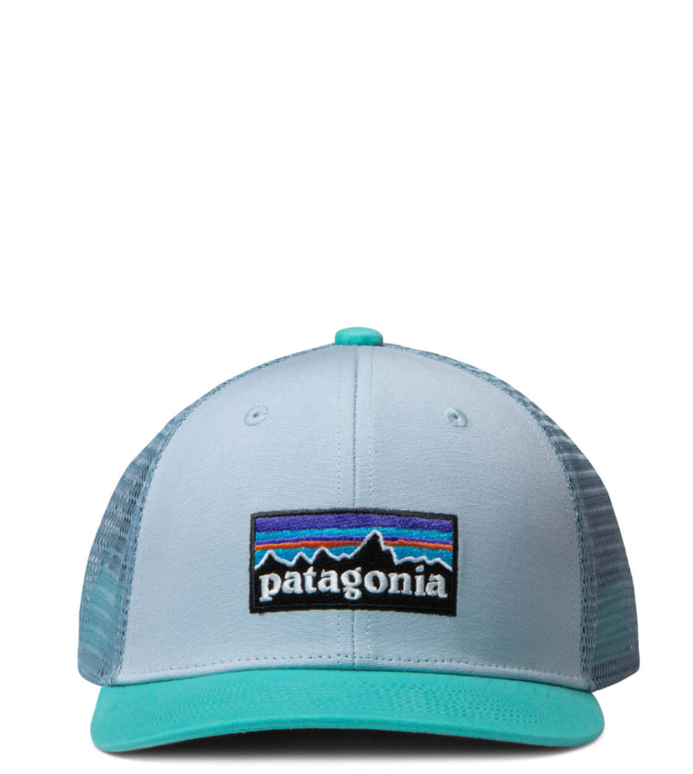 Patagonia Kids Trucker Cap P-6 Logo blue steam