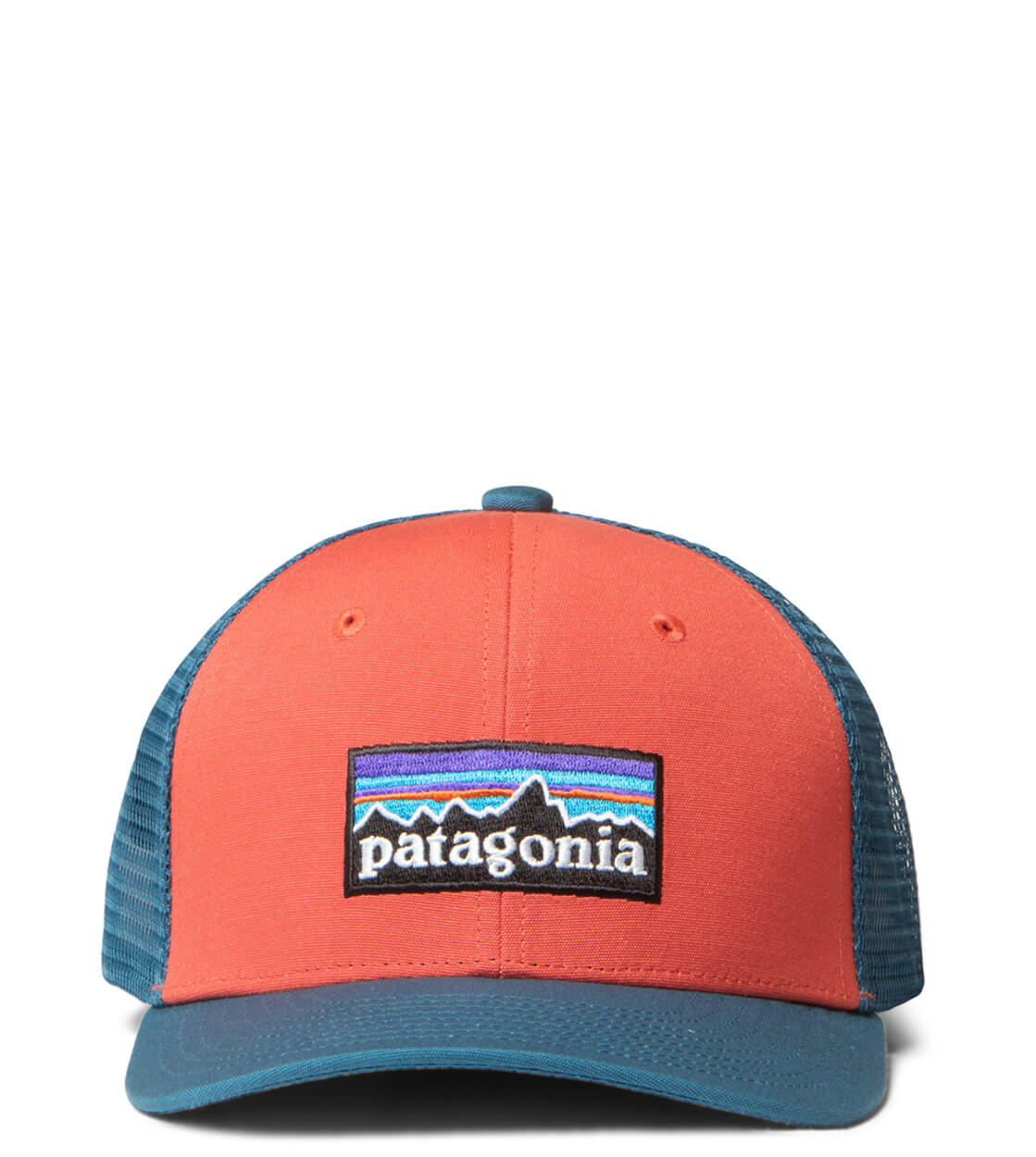 Patagonia Kids Trucker Cap blue sumac red