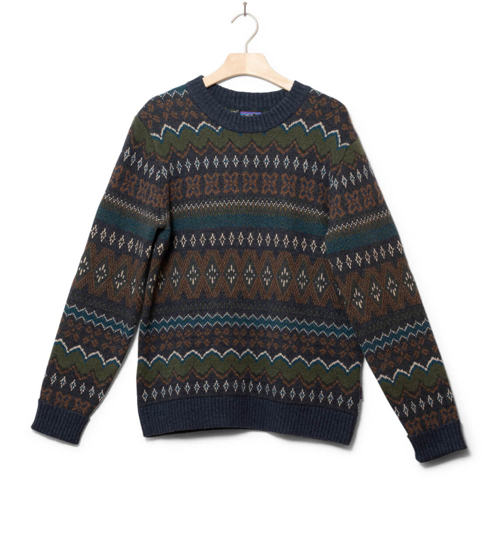 Patagonia Knit Recycled Wool blue smolder helmsman