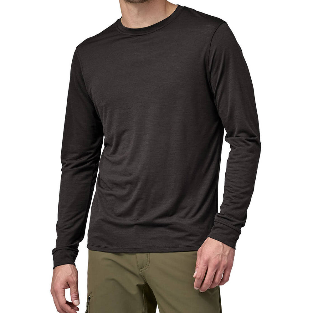 Patagonia Longsleeve Cap Cool Merino black