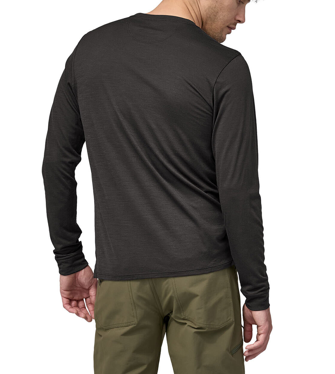 Patagonia Longsleeve Cap Cool Merino black