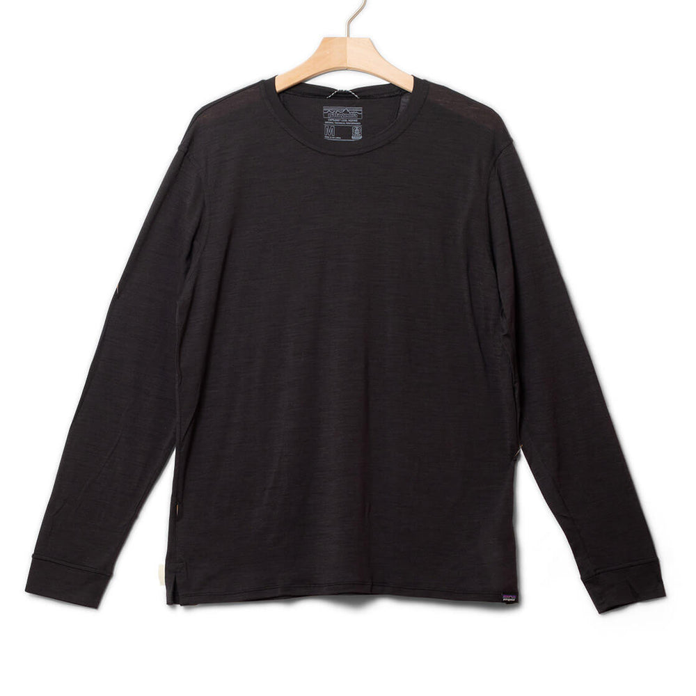 Patagonia Longsleeve Cap Cool Merino black
