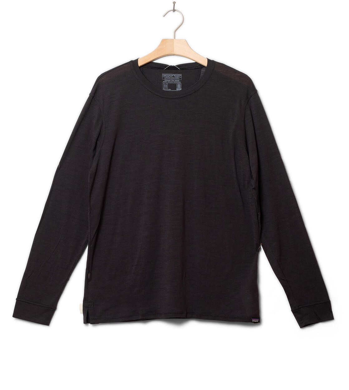 Patagonia Longsleeve Cap Cool Merino black