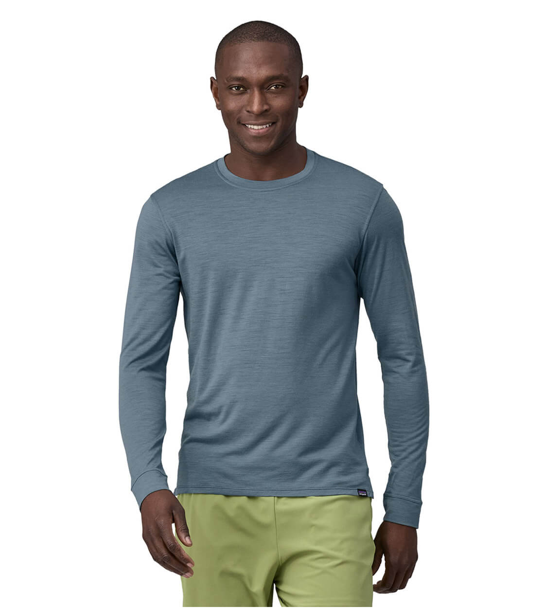 Patagonia Longsleeve Cap Cool Merino blue utilitiy