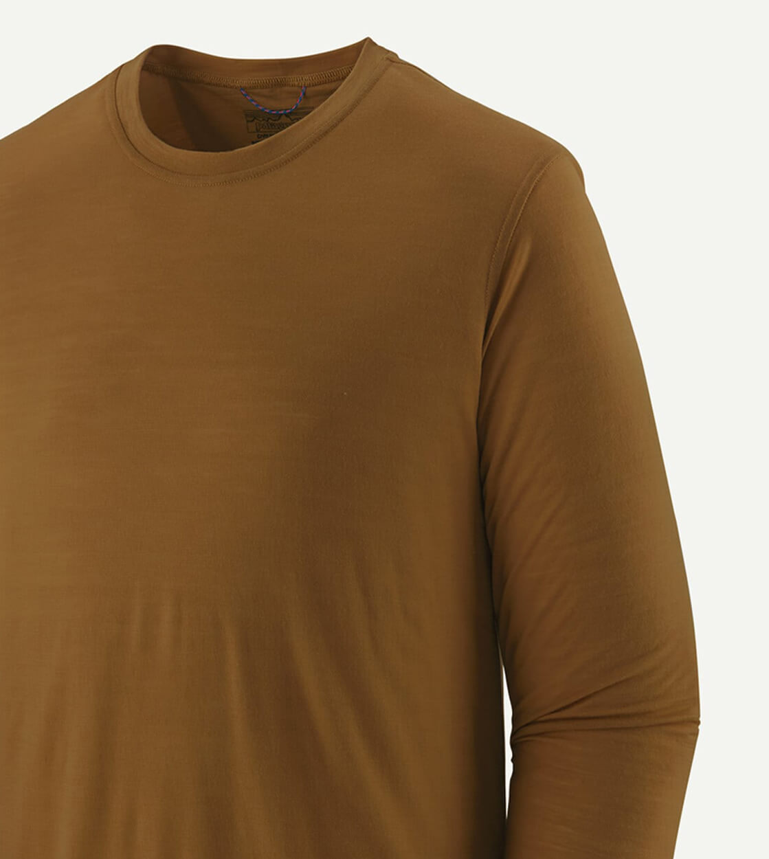 Patagonia Longsleeve Cap Cool Merino brown wolf