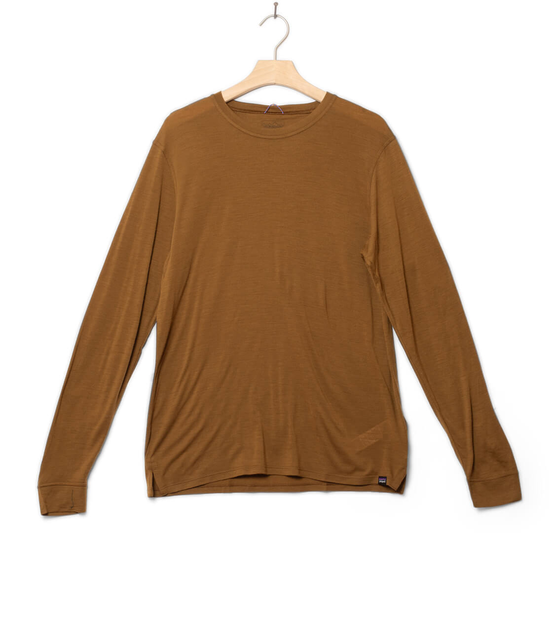 Patagonia Longsleeve Cap Cool Merino brown wolf
