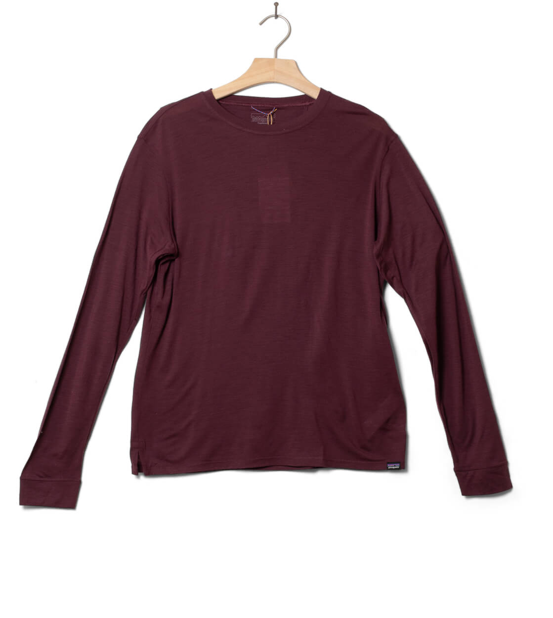 Patagonia Longsleeve Cap Cool Merino purple berry fig