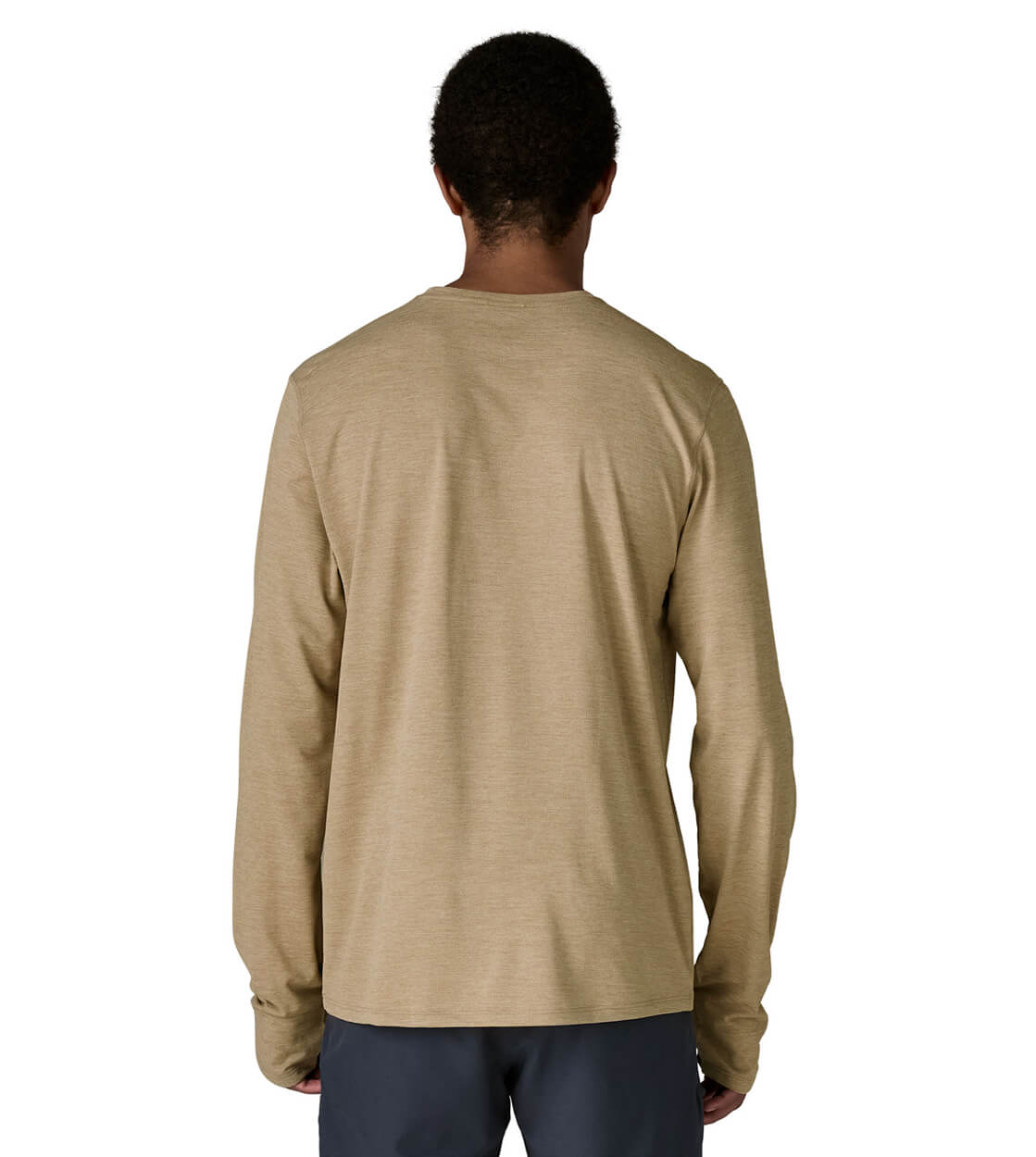Patagonia Longsleeve Cap Cool Sun beige seabird light seabird grey x-dye