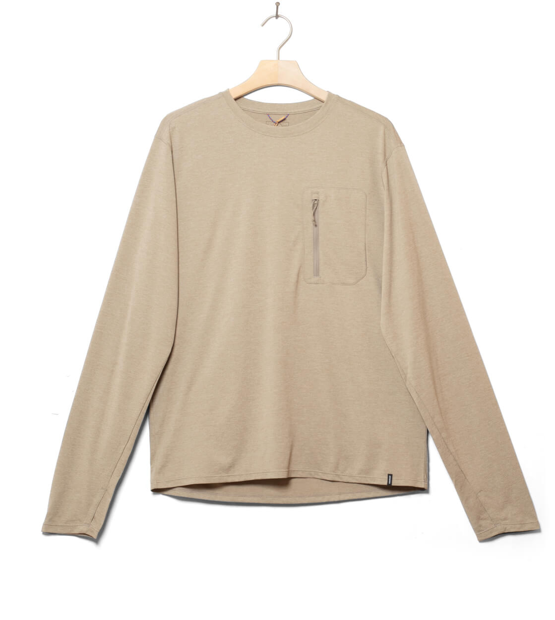 Patagonia Longsleeve Cap Cool Sun beige seabird light seabird grey x-dye