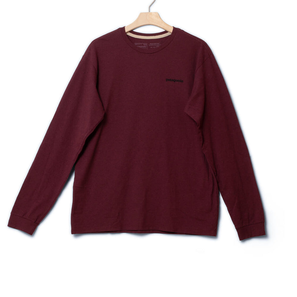 Patagonia Longsleeve P-6 Logo red sequoia