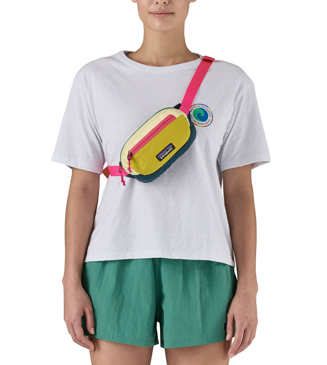 Patagonia Mini Hip Pack Terravia multi buttercup yellow