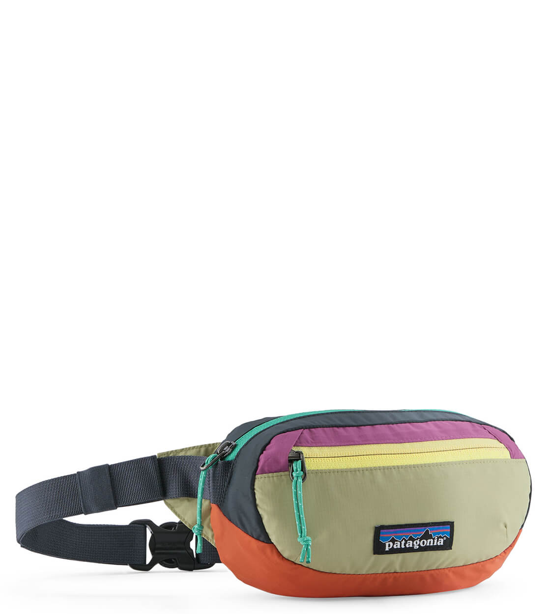 Patagonia Mini Hip Pack Terravia multicolor patchwork gumtree green