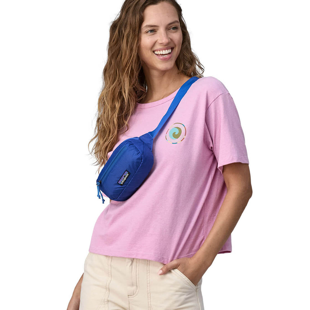 Patagonia Mini Hip Pack Ultralight Black Hole blue passage