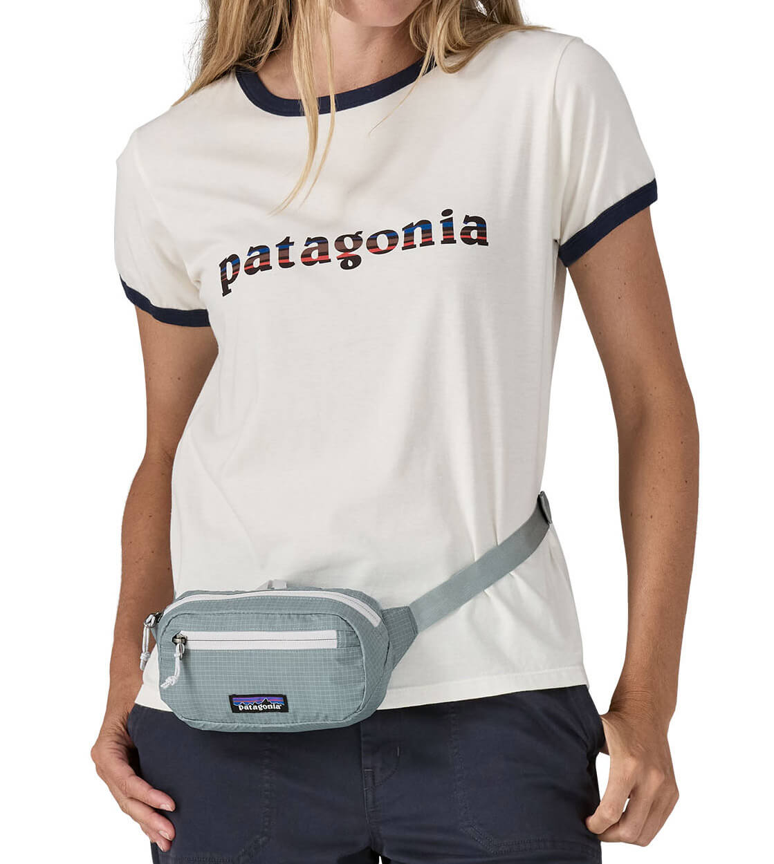 Patagonia Mini Hip Pack Ultralight Black Hole blue thermal