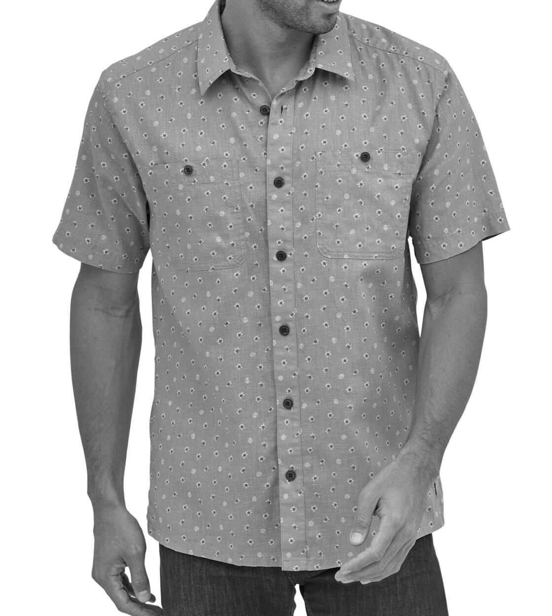 Patagonia Shirt Back Step beige goshawk dobby