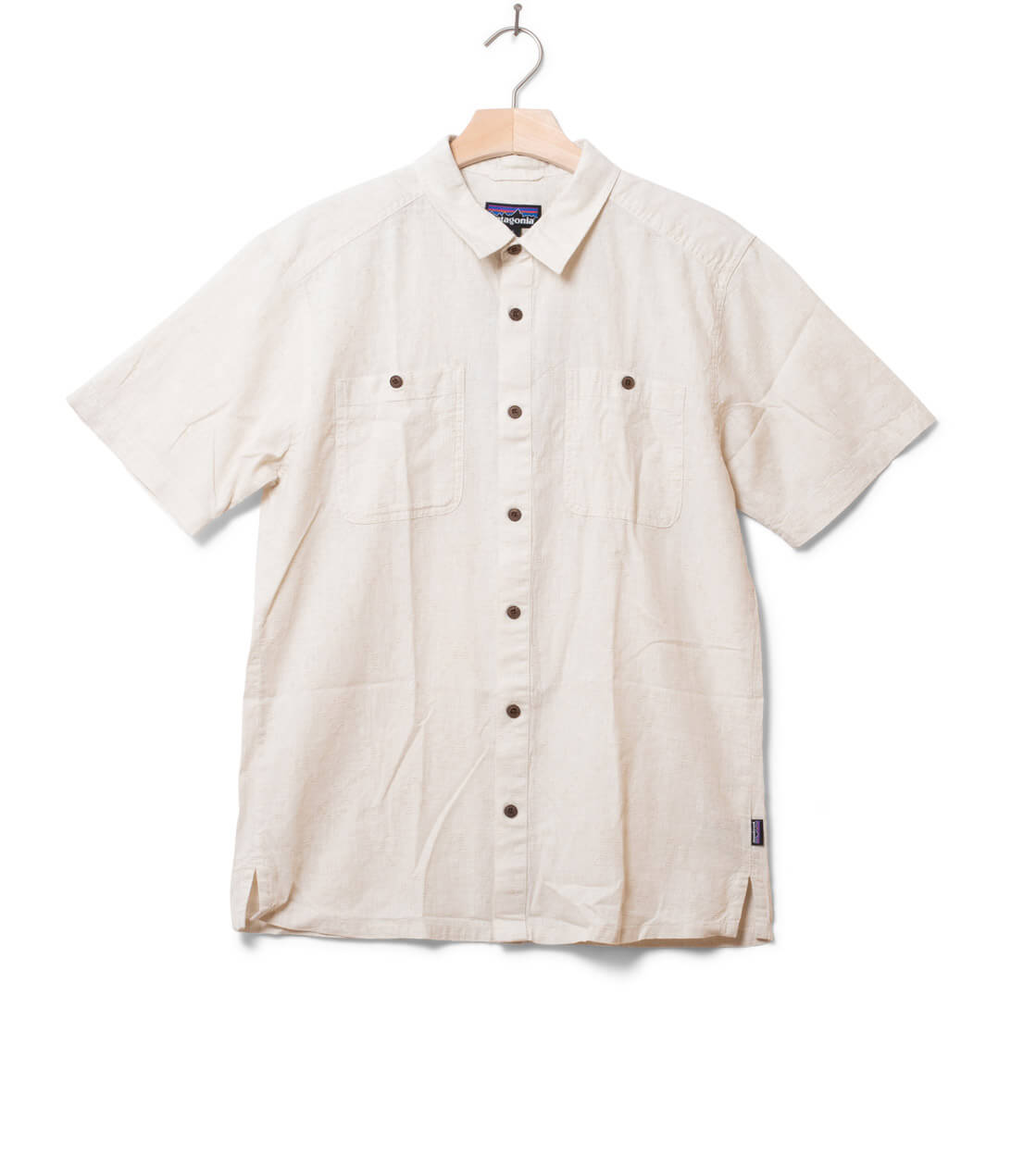 Patagonia Shirt Back Step beige goshawk dobby