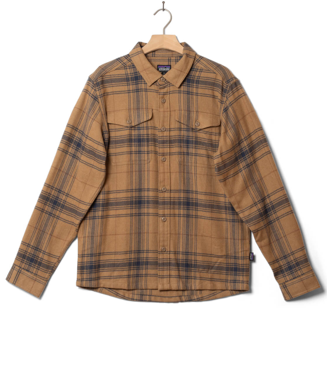 Patagonia Shirt Fjord Flannel beige khaki slab dissolve