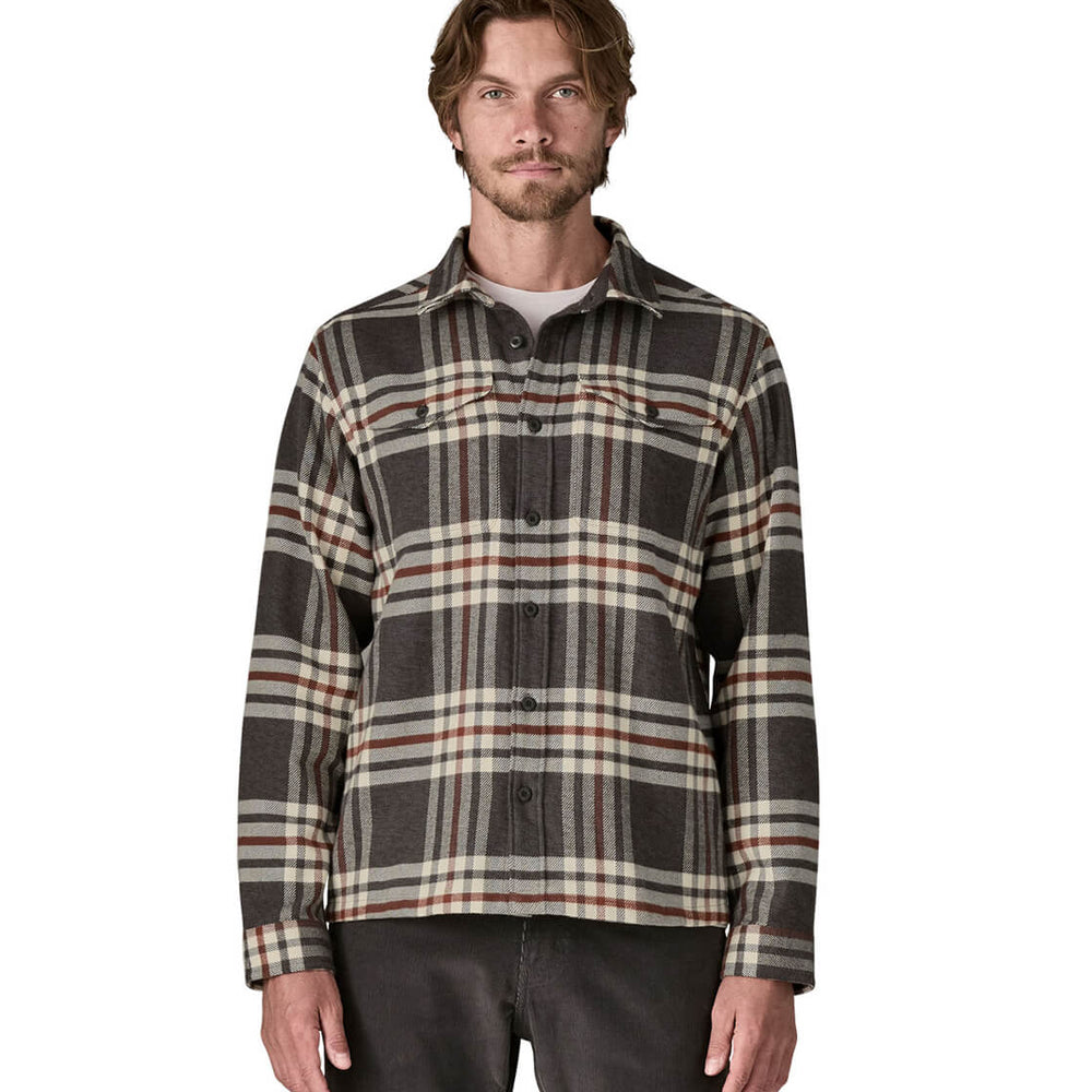 Patagonia Shirt Fjord Flannel black catch ink