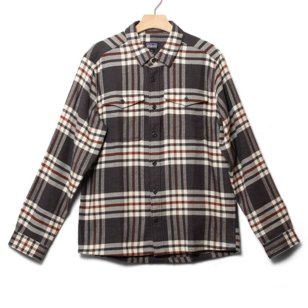 Patagonia Shirt Fjord Flannel black catch ink