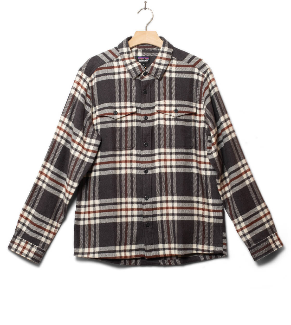 Patagonia Shirt Fjord Flannel black catch ink