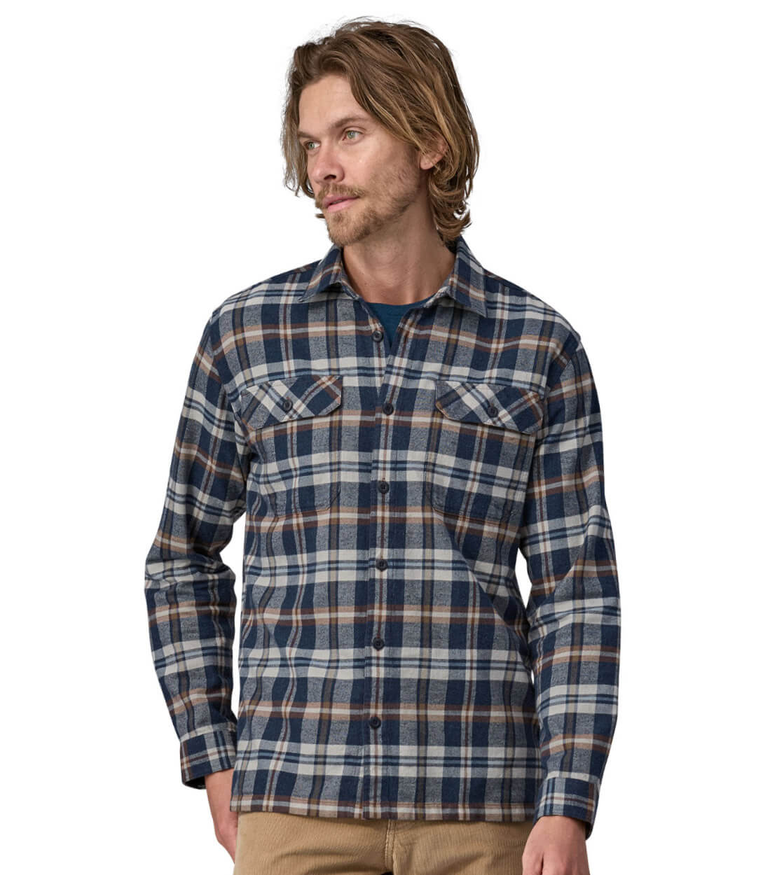 Patagonia Shirt Fjord Flannel blue new navy fields
