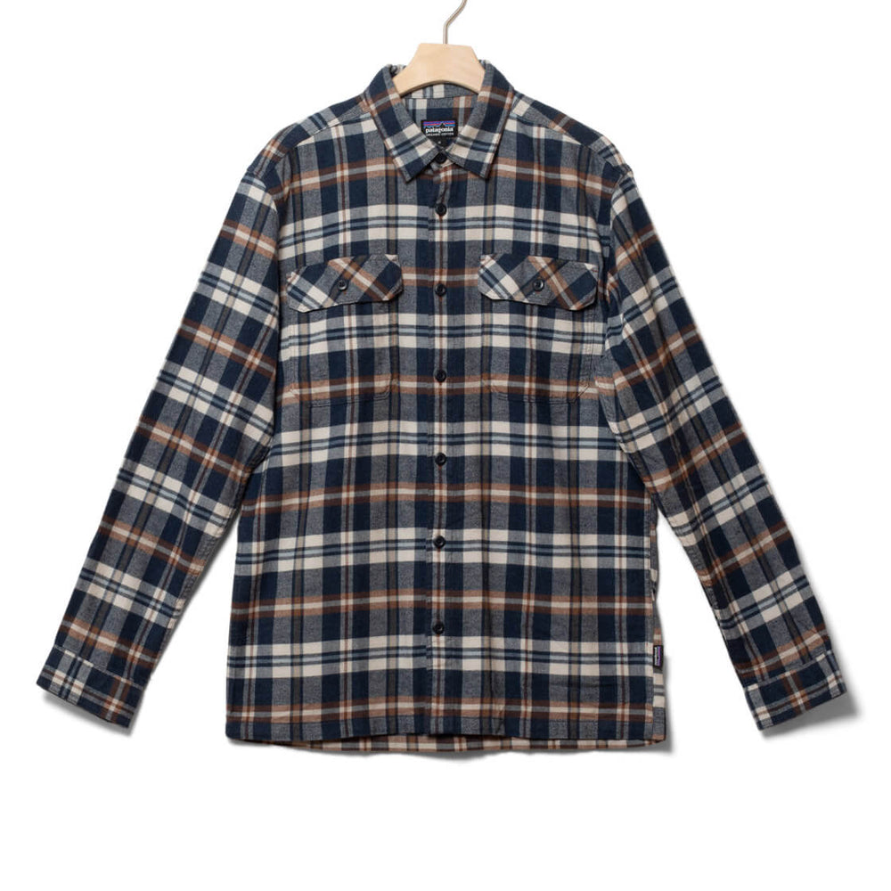 Patagonia Shirt Fjord Flannel blue new navy fields