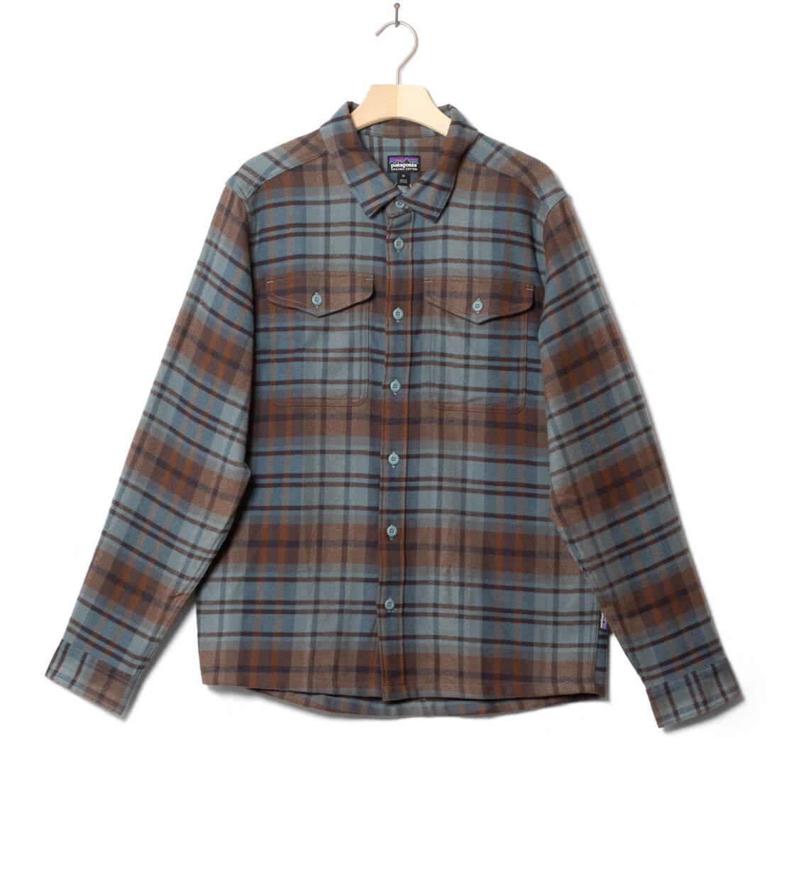 Patagonia Shirt Fjord Flannel blue sage rising storm