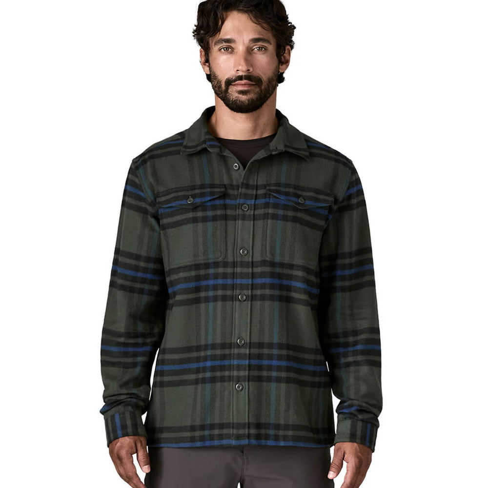 Patagonia Shirt Fjord Flannel green catch old growth