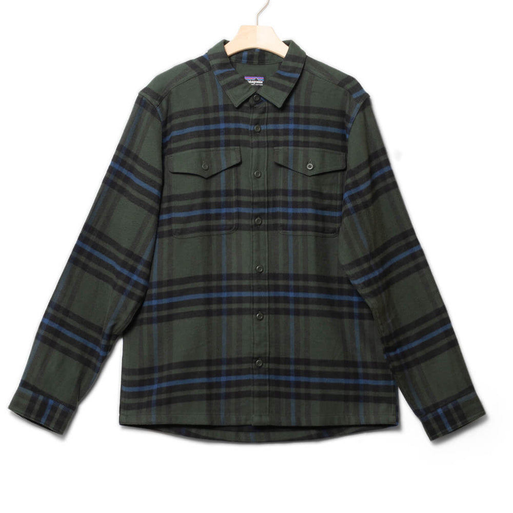 Patagonia Shirt Fjord Flannel green catch old growth