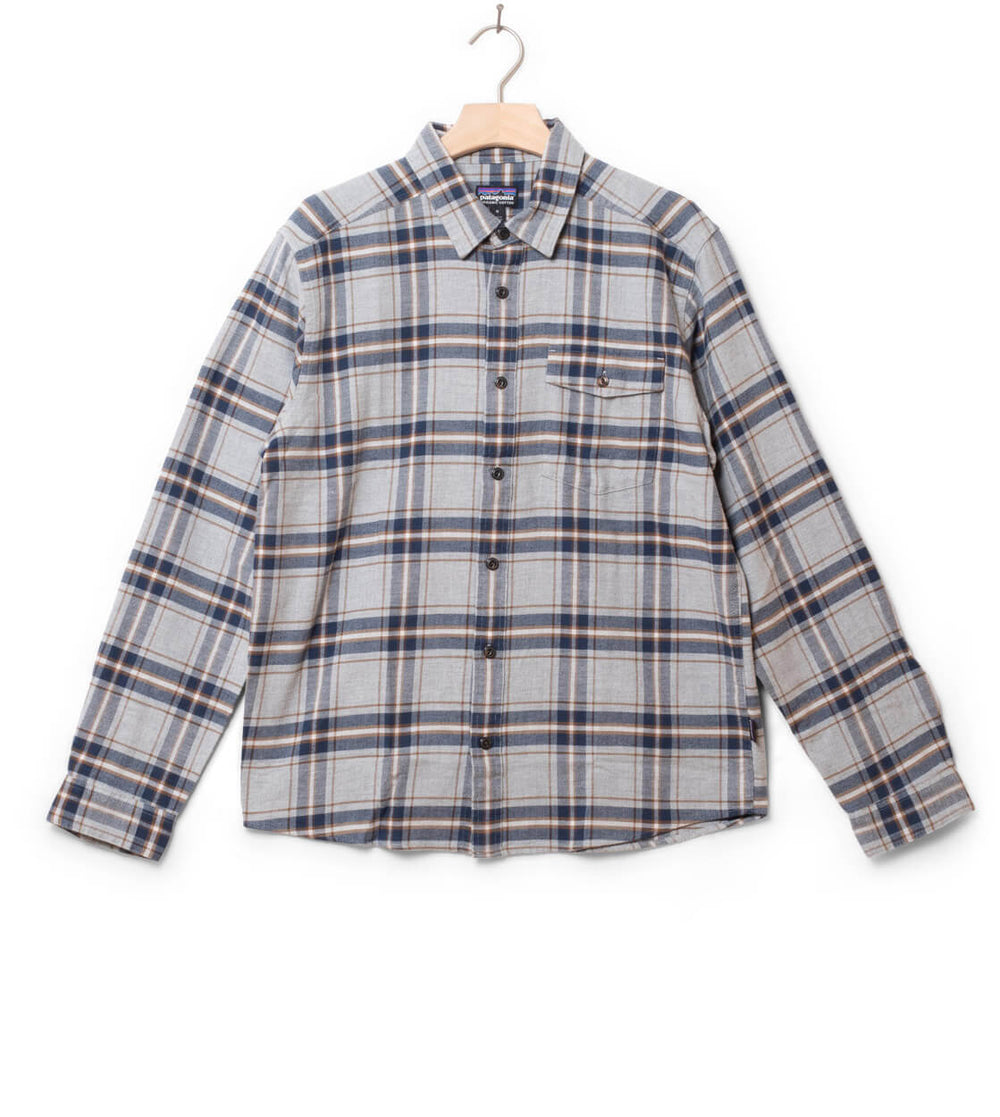 Patagonia Shirt Fjord Flannel grey salt/blue/brown