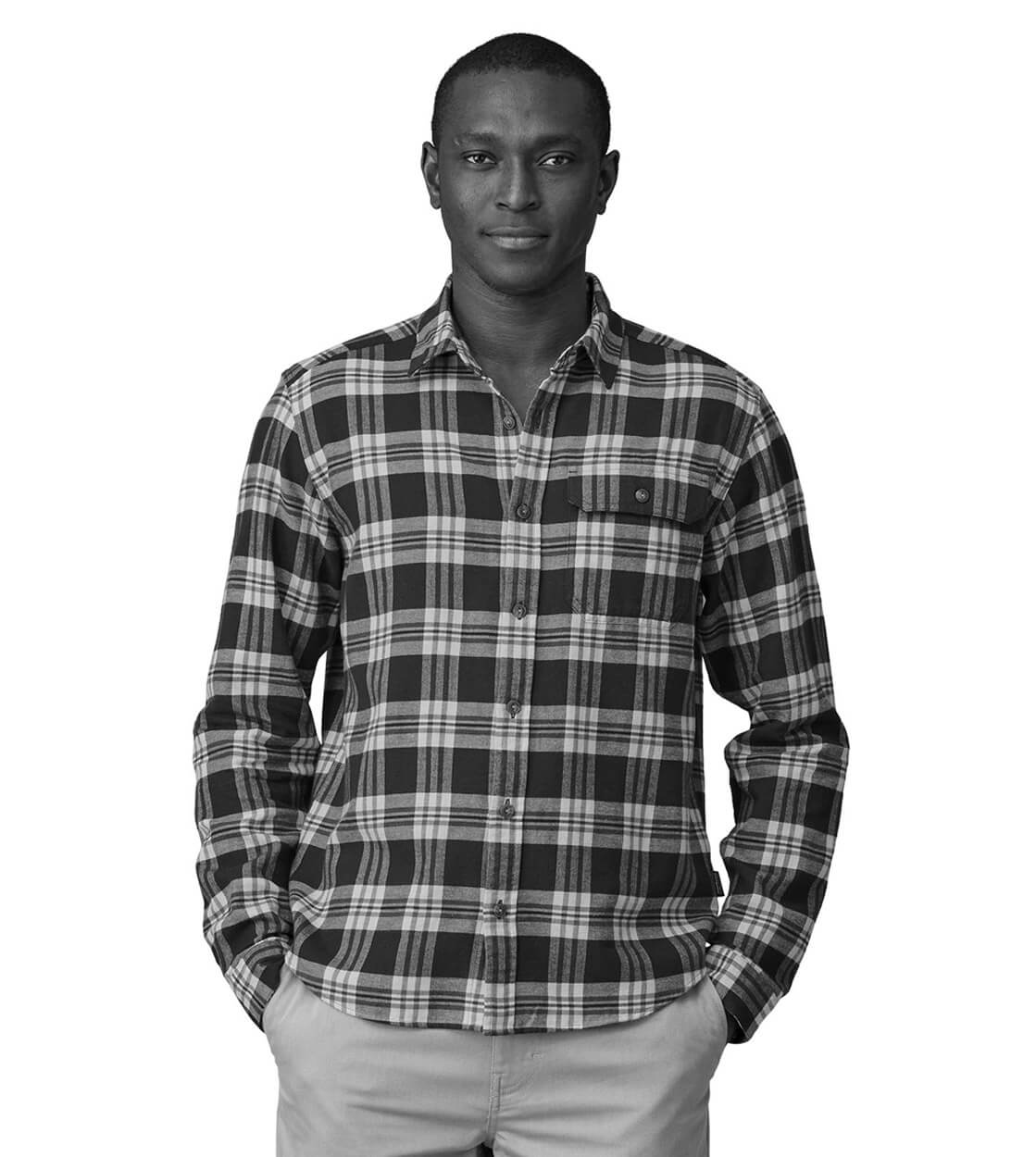 Patagonia Shirt Fjord Flannel multi tracks termal blue
