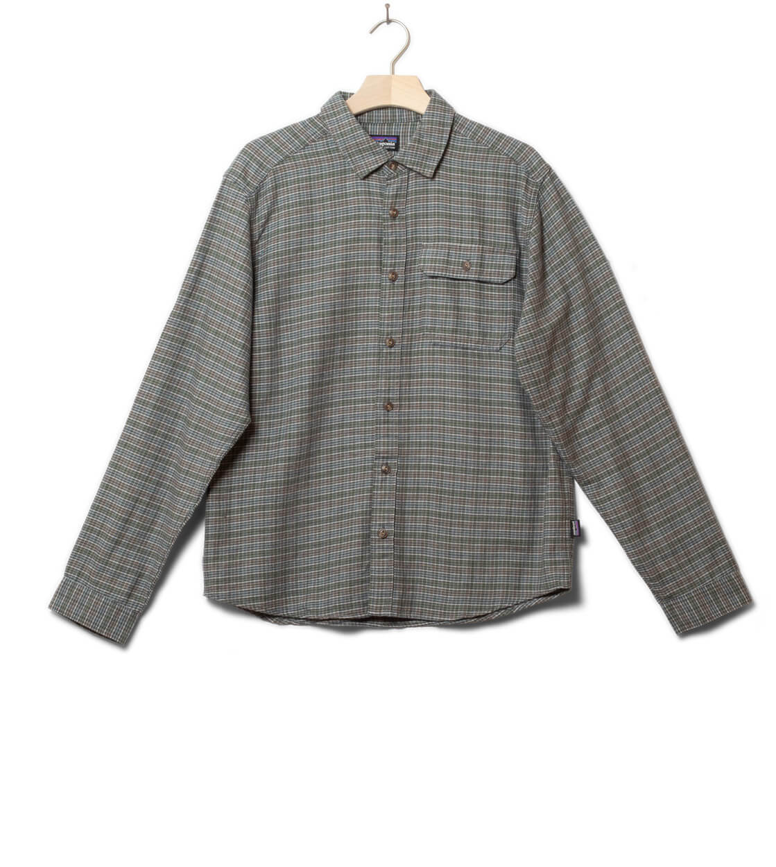 Patagonia Shirt Fjord Flannel multi tracks termal blue